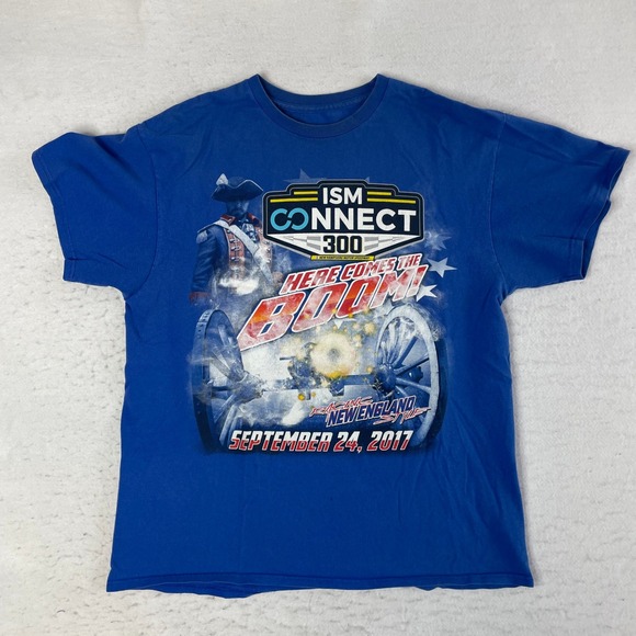 Unbranded Other - T-Shirt Mens XL Blue ISM Connect 300 Racing New Hampshire 2017